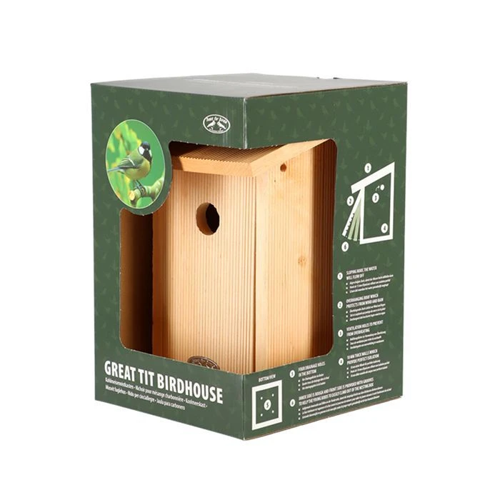 ESSCHERT DESIGN Koolmees Nestkast In Cadeaudoos 2 ESSCHERT DESIGN Koolmees Nestkast In Cadeaudoos – Image 2